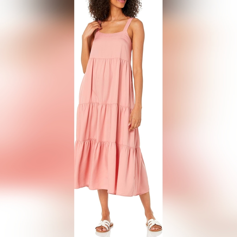 The Drop Britt Tiered Maxi Tent Dress Size XXS